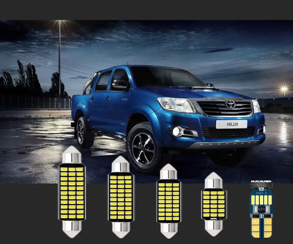 6 шт. внутренние фары для Toyota T10 и 31 мм Yaris Venza Tundra Tercel Tarago Tacoma Sienna RAV4 | Автомобили