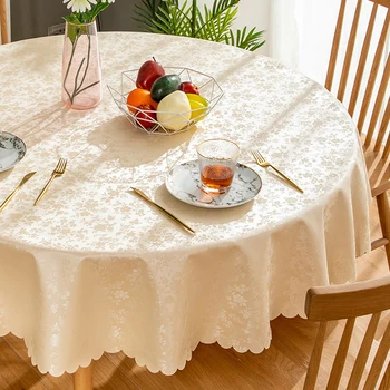 Waterproof Round Tablecloth Flower Pattern Oil Proof Table Cover Soft Table Cloth Wedding Party Tablecloth Home Decor
Waterproof Round Tablecloth Flower Pattern Oil Proof Table Cover Soft Table Cloth Wedding Party Tablecloth Home Decor