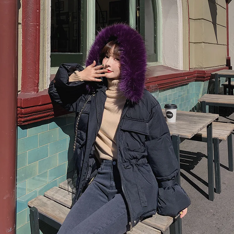 2019 New Style down Jacket Women's Short Short-height Drawstring Waist Hugging Short Fur Collar Students Cotton Coat Fashion
2019 New Style down Jacket Women's Short Short-height Drawstring Waist Hugging Short Fur Collar Students Cotton Coat Fashion