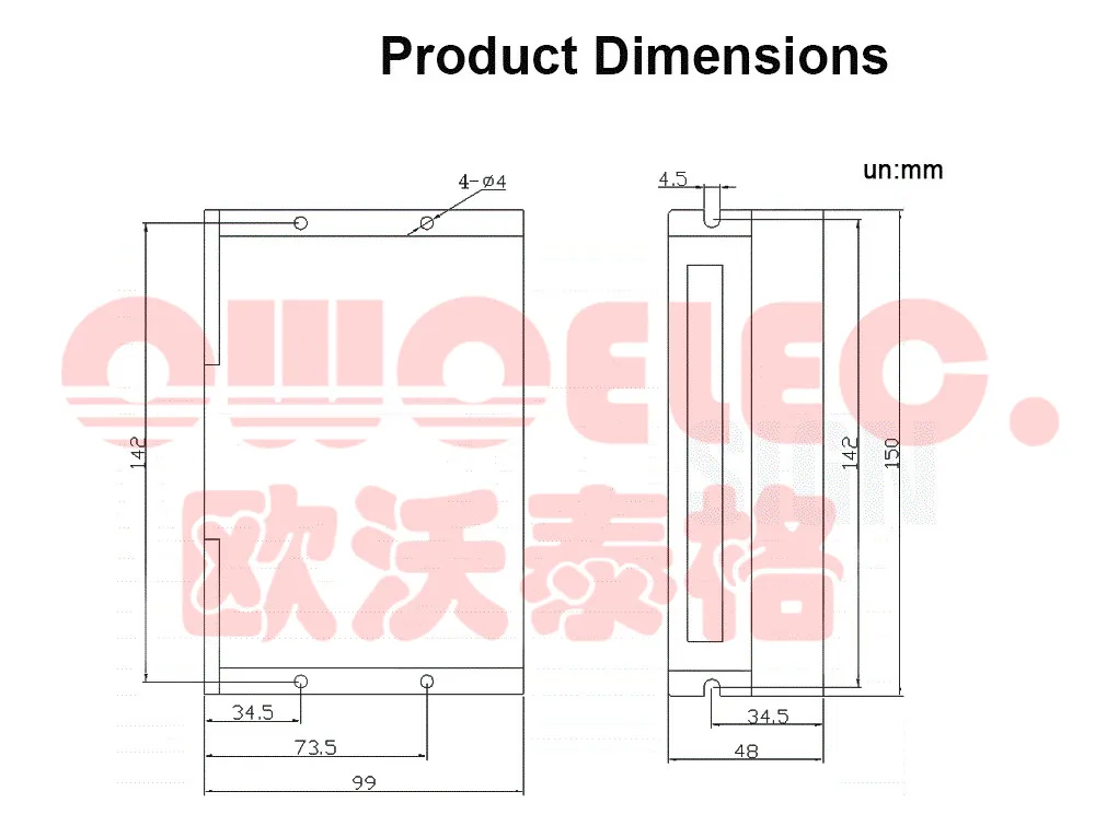 DM860D Stepper driver size