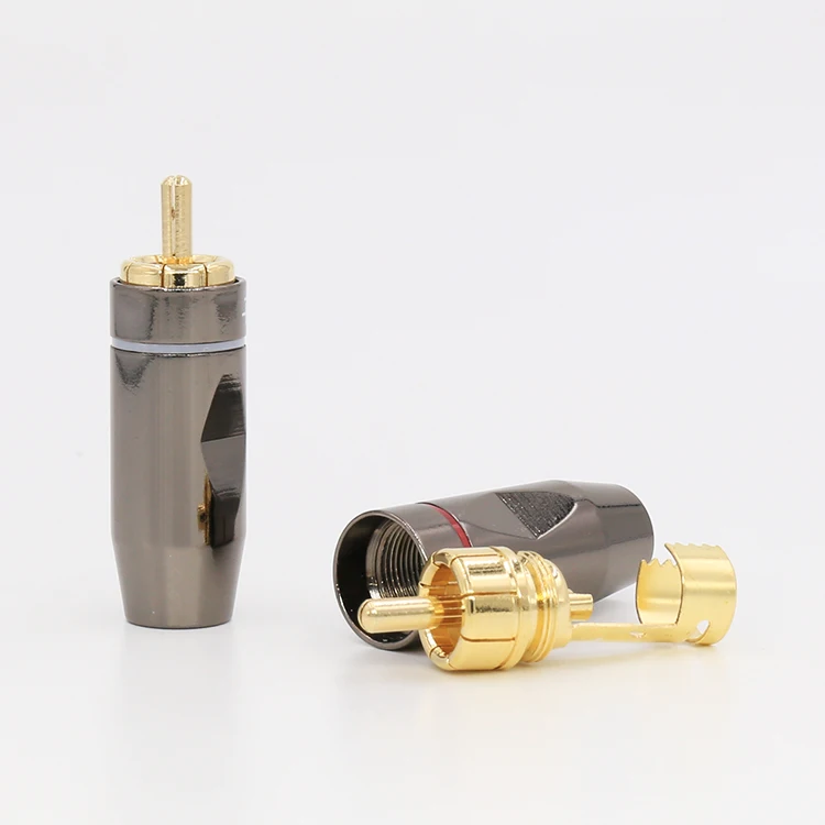 4pcs X high quality RCA Phono Plug DIY RCA AUDIO CABLE Gold Plated Audio 7MM Cable Diameter RCA Cable Plug
4pcs X high quality RCA Phono Plug DIY RCA AUDIO CABLE Gold Plated Audio 7MM Cable Diameter RCA Cable Plug