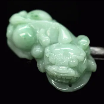 Pure natural A-product jadeite stone Brave troops Mascot Hand carving Jade Nephrite mineral crystals Pendant Best Gifts 
Pure natural A-product jadeite stone Brave troops Mascot Hand carving Jade Nephrite mineral crystals Pendant Best Gifts