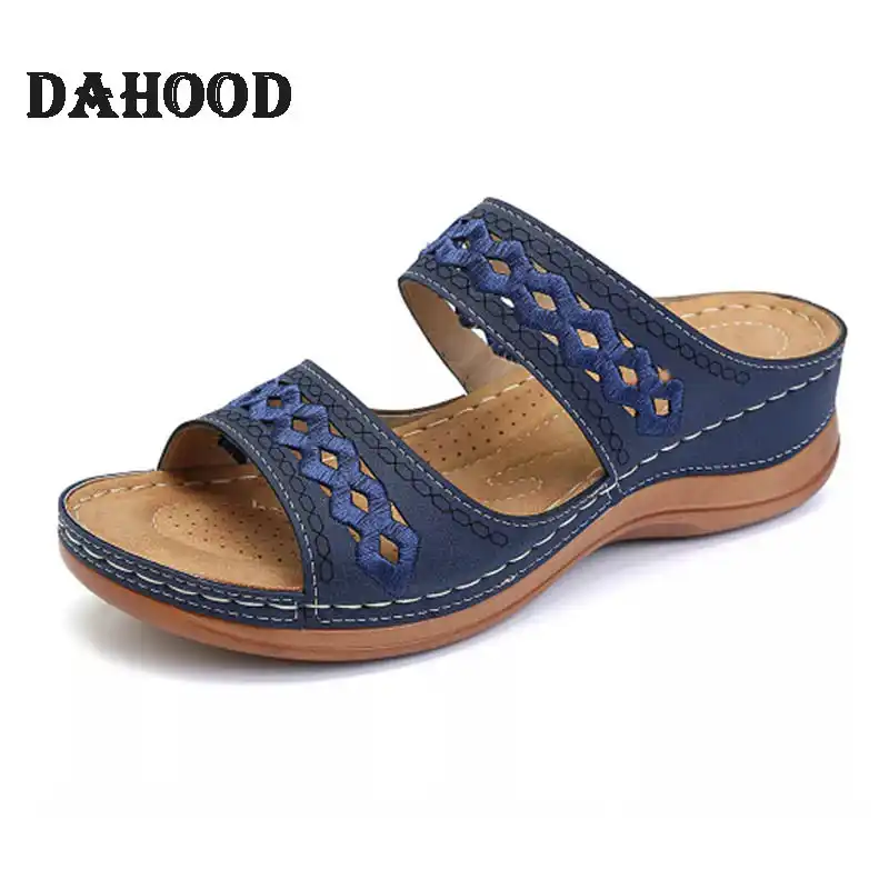 DAHOOD Women Flat Sandals Hollow Out 