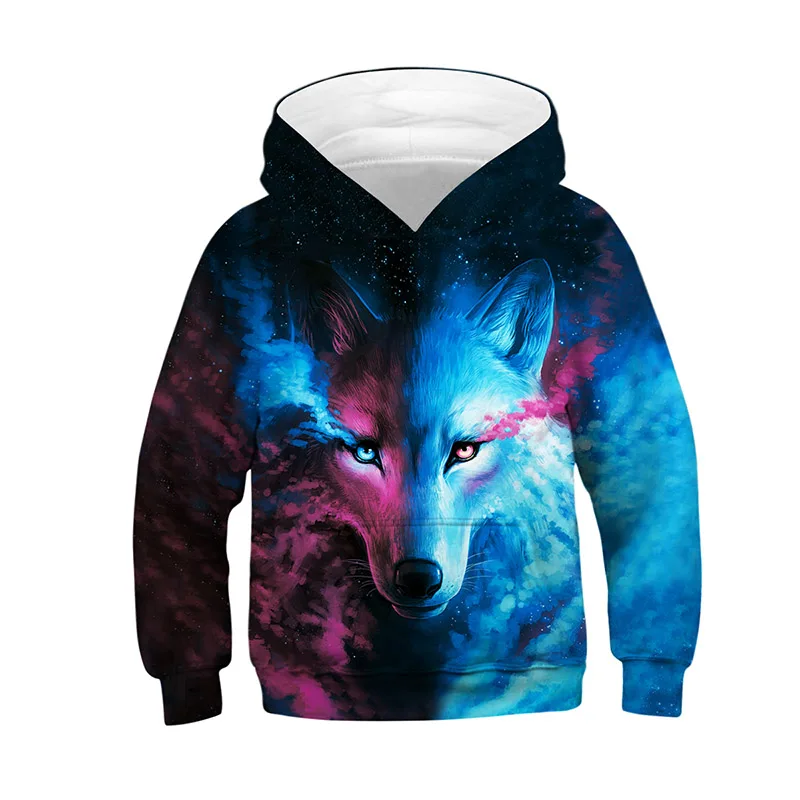 Wolf 3D Print Boys Girls Hoodies Teen Spring Autumn Outerwear Kids Hooded Sweatshirt Clothes Children Long Sleeve Pullover Tops
Wolf 3D Print Boys Girls Hoodies Teen Spring Autumn Outerwear Kids Hooded Sweatshirt Clothes Children Long Sleeve Pullover Tops