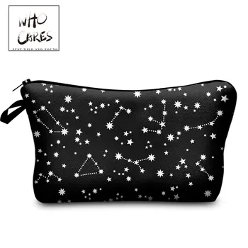 Who Cares Cosmetic Bag For Women Cosmetic Case Waterproof Travel Bag Black Starry Sky 3D Printing Polyester Fashion Makeup Bag
Who Cares Cosmetic Bag For Women Cosmetic Case Waterproof Travel Bag Black Starry Sky 3D Printing Polyester Fashion Makeup Bag