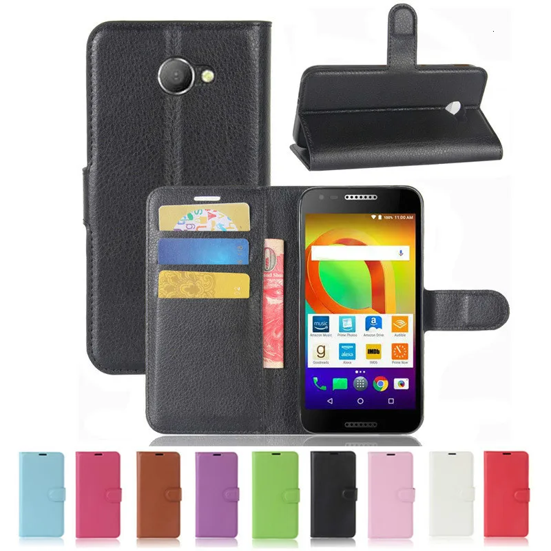 Case For Alcatel A30 fierce Wallet PU Leather Cover A3 5046 5046Y 5046D Fundas Phone Bag TPU Stand Card Holder |