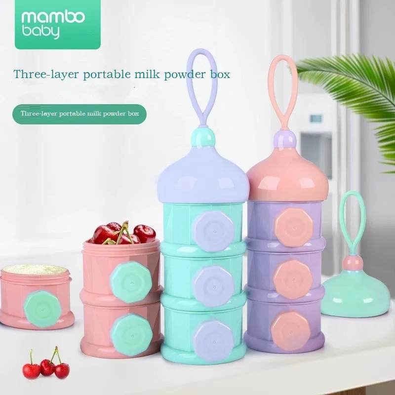 Baby Milk Powder Formula Dispenser, Non-Spill Smart Stackable Baby Feeding Travel Storage Container, BPA Free, 3 Compartments
Baby Milk Powder Formula Dispenser, Non-Spill Smart Stackable Baby Feeding Travel Storage Container, BPA Free, 3 Compartments