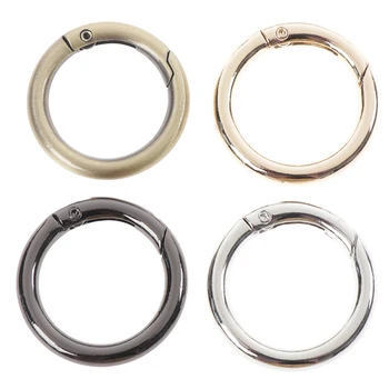 

5xKeychain Ring Circle Spring Snap For DIY Keyring Hook Bag Buckle Handbag Purse
