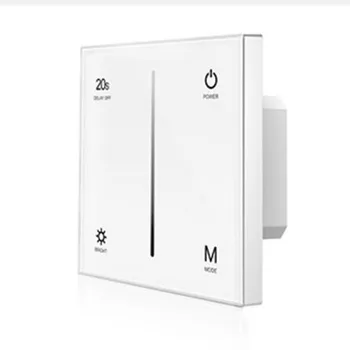 T1-1 Led Dimmer Wall Mount Touch panel Led Single Color Strip Dimmer 4CH*3A 12-24VDC CV Dimming Touch Panel Controller T1-1
T1-1 Led Dimmer Wall Mount Touch panel Led Single Color Strip Dimmer 4CH*3A 12-24VDC CV Dimming Touch Panel Controller T1-1