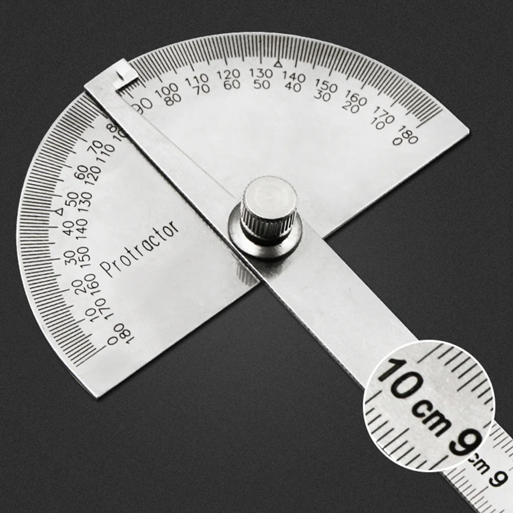 Multifunction 180 Degree Adjustable Stainless Steel Roundhead Ruler Mathematics Measuring Tool
Multifunction 180 Degree Adjustable Stainless Steel Roundhead Ruler Mathematics Measuring Tool
