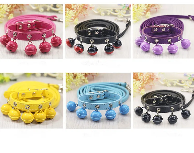colorful dog cat pet collar and leash Adjustable Dog Collars and Durable Leash Lead Set With 5 Bells
colorful dog cat pet collar and leash Adjustable Dog Collars and Durable Leash Lead Set With 5 Bells