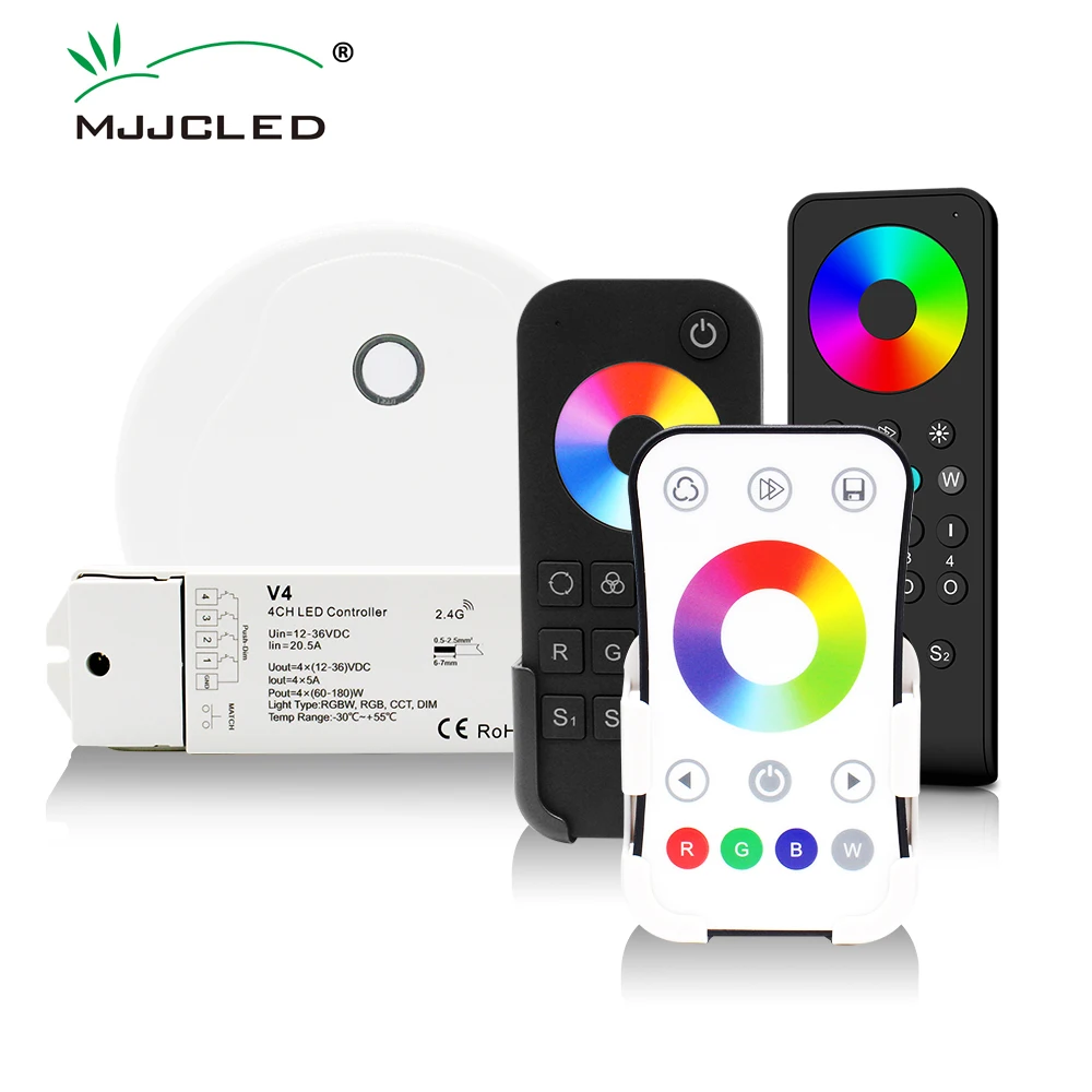 RGBW Controller 12V 24V 36V 20A RGB RGBW LED Strip Light Controller 2.4G RF Smart Wifi Wireless Remote Controler V4
RGBW Controller 12V 24V 36V 20A RGB RGBW LED Strip Light Controller 2.4G RF Smart Wifi Wireless Remote Controler V4