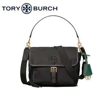 TORY BURCH Nylon Shoulder Bag Magnetic Flap Closure Adjustable Shoulder Strap Crossbody Bags For Women 74464 
TORY BURCH Nylon Shoulder Bag Magnetic Flap Closure Adjustable Shoulder Strap Crossbody Bags For Women 74464