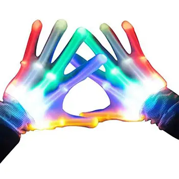1Pair Unique LED Luminous Gloves Lighting Flashing Finger Glow Flash Colorful Skeleton Gloves Dancing Club Props Party for kids
1Pair Unique LED Luminous Gloves Lighting Flashing Finger Glow Flash Colorful Skeleton Gloves Dancing Club Props Party for kids
