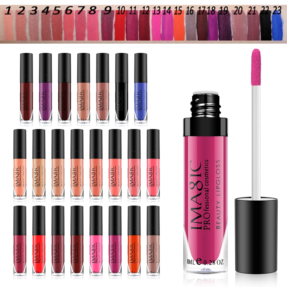 Imagic Brand Makeup 23 Color Lip Gloss Velvet Matte Lip Gloss Waterproof Lip Kit Tattoo Batom Liquid Pomade Nude Labiales TSLM1
Imagic Brand Makeup 23 Color Lip Gloss Velvet Matte Lip Gloss Waterproof Lip Kit Tattoo Batom Liquid Pomade Nude Labiales TSLM1