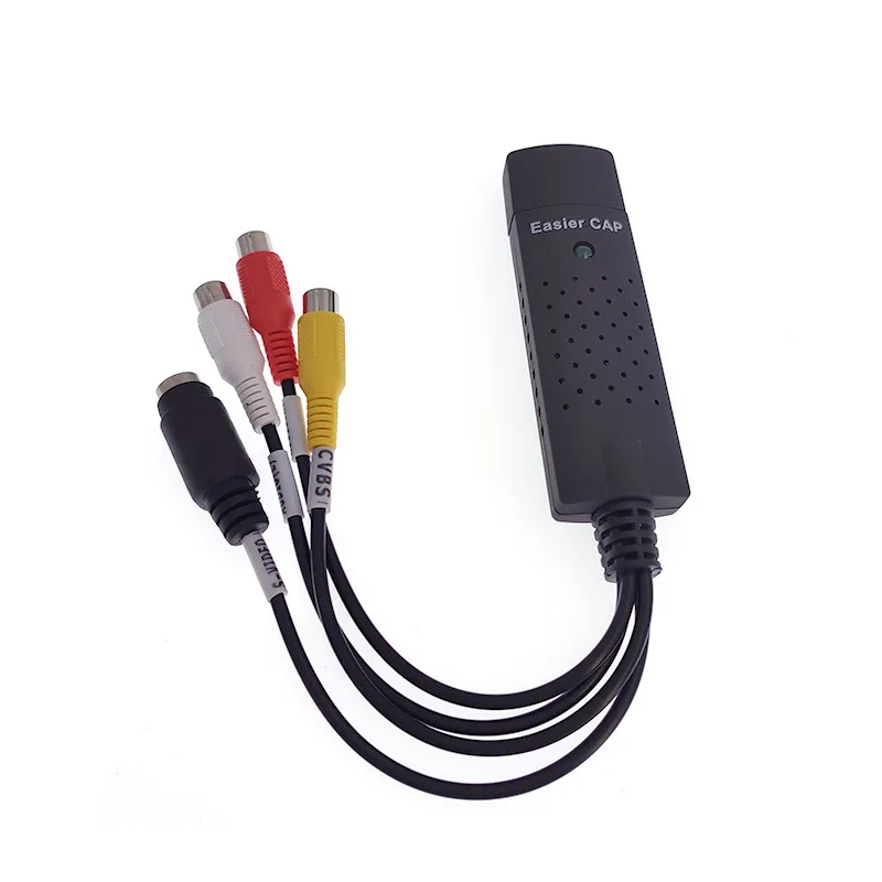 USB 2 0 Захват 4 канала видео ТВ DVD VHS аудио адаптер карта тв DVR | Безопасность и защита