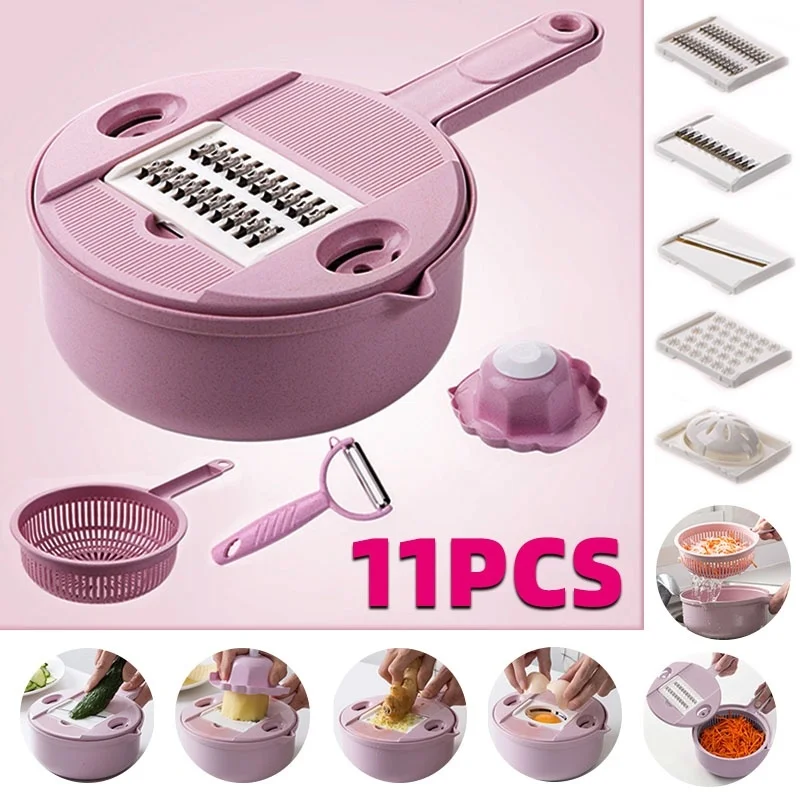 Vegetable Cutter with Stainless Steel Blade Manual Potato Peeler Carrot Grater Dicer
Vegetable Cutter with Stainless Steel Blade Manual Potato Peeler Carrot Grater Dicer