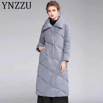 YNZZZU 2019 New Winter Women's Down Jacket Elegant Long 90% White Duck Down Coat Woman Vintage Pockets Warm Outwears A1142
YNZZZU 2019 New Winter Women's Down Jacket Elegant Long 90% White Duck Down Coat Woman Vintage Pockets Warm Outwears A1142