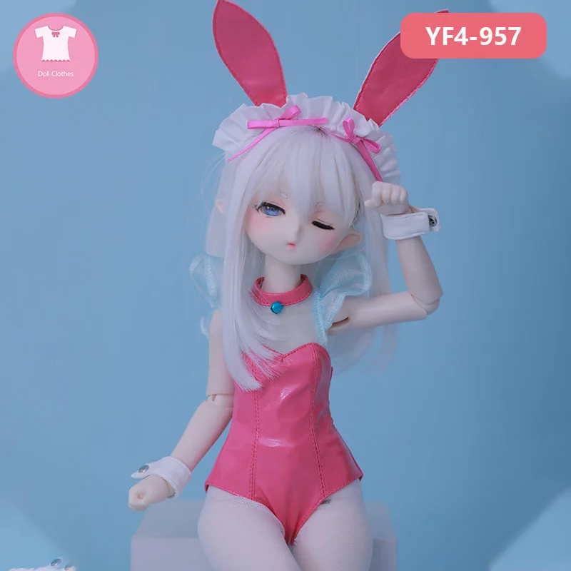 Одежда для кукол BJD SD розовое желтое платье девочек 1/4 дюйма юбка тела RL YF4-03