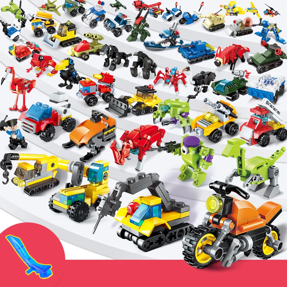 Mini Transportation Car Building Block Small Compatible Construction Vehicle Aircraft Truck Brick LegoEDs Boy Christmas Gift Toy
Mini Transportation Car Building Block Small Compatible Construction Vehicle Aircraft Truck Brick LegoEDs Boy Christmas Gift Toy