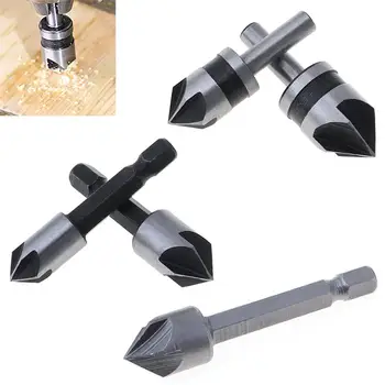 5pcs HSS Chamfering Tool with 82 Degree Corner Slot and Hexagonal Handle for Punching /Deburring
5pcs HSS Chamfering Tool with 82 Degree Corner Slot and Hexagonal Handle for Punching /Deburring