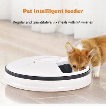 Pet Bowl Six-Hole Intelligent Timing Automatic Feeder Pet Bowl Music Reminder Automatic Feeder for Dog Cat Christmas Gift
Pet Bowl Six-Hole Intelligent Timing Automatic Feeder Pet Bowl Music Reminder Automatic Feeder for Dog Cat Christmas Gift
