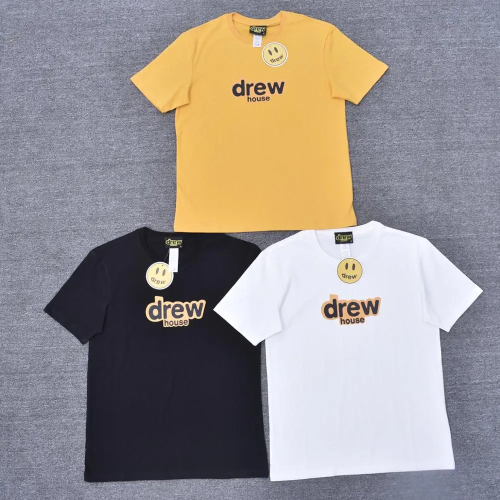 DREW loose men women classic Harajuku print T-shirt justin Bieber hip-hop streetwear clothing cotton short sleeve tops T-shirt 
DREW loose men women classic Harajuku print T-shirt justin Bieber hip-hop streetwear clothing cotton short sleeve tops T-shirt