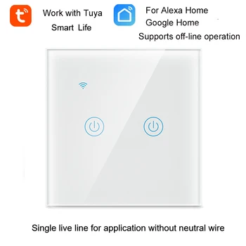 Smart Wall Switch Smart Life Tuya APP Remote Control Single Live Line Work with Google Alexa
Smart Wall Switch Smart Life Tuya APP Remote Control Single Live Line Work with Google Alexa