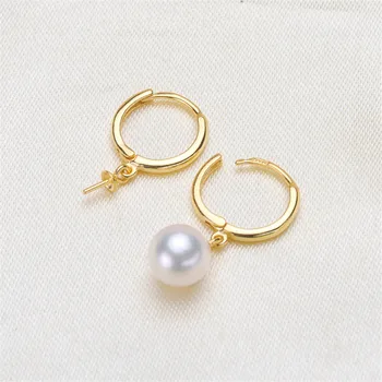 925 Sterling Silver Plating Earrings Pearl Earrings Accessories Findings Earrings Jewelry Parts Fittings Mountings DIY Girl Gift 
925 Sterling Silver Plating Earrings Pearl Earrings Accessories Findings Earrings Jewelry Parts Fittings Mountings DIY Girl Gift
