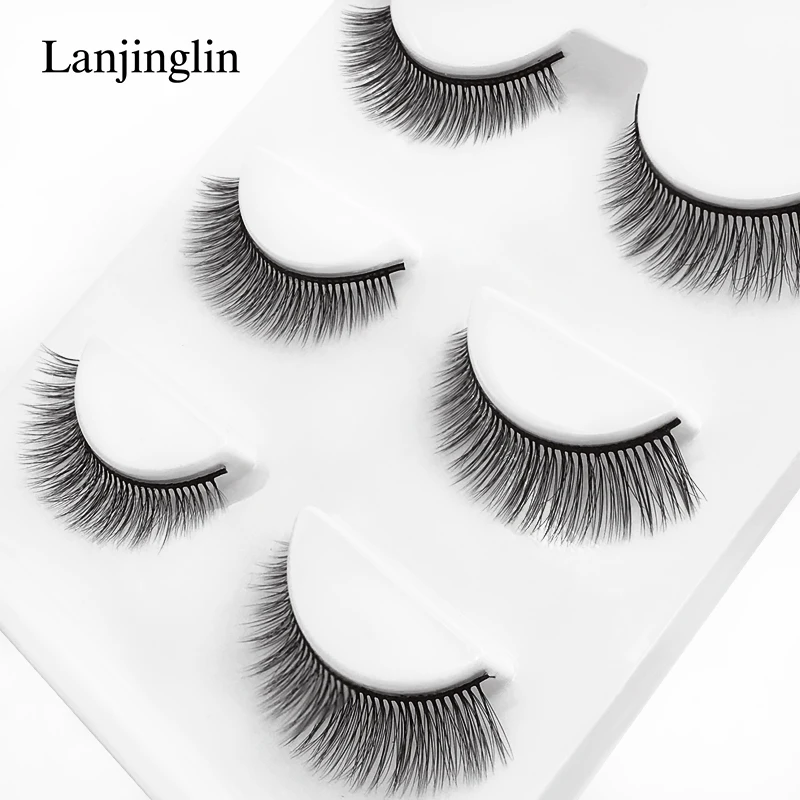 Faux Cils 3 Pairs False Eyelashes Soft Natural Long Wispy Fluffy 3D Mink Lashes Handmade Makeup Tool Extension Fake Eye Lashes 22 Hcd5189accf18463bbf598e2f57902b8eH