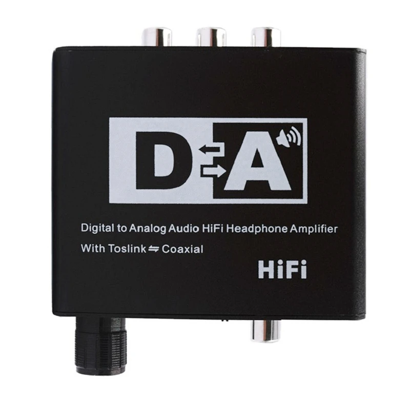 HiFi Digital Analog Audio Converter Fiber Coaxial To RCA Left and Right Channel Coaxial Bi-Directional Switch with RCA 3.5Mm Jac
HiFi Digital Analog Audio Converter Fiber Coaxial To RCA Left and Right Channel Coaxial Bi-Directional Switch with RCA 3.5Mm Jac