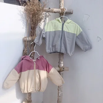 Girls Jackets Spring Autumn Color Stitching Hooded Jacket for Boy Kids Clothing Windbreaker Fashion High Quality Toddler Outwear
Girls Jackets Spring Autumn Color Stitching Hooded Jacket for Boy Kids Clothing Windbreaker Fashion High Quality Toddler Outwear