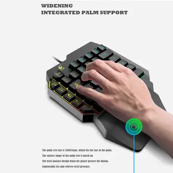 T1 Wired One Handed Gaming Keyboard Mouse Combo for PUBG PC Gamer Combo Set Ergonomic Design for PUBG PC
T1 Wired One Handed Gaming Keyboard Mouse Combo for PUBG PC Gamer Combo Set Ergonomic Design for PUBG PC