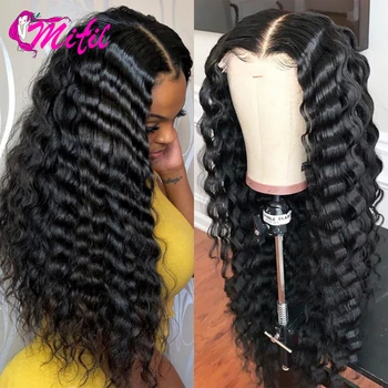 Indian Deep Wave Lace Front Human Hair Wigs For Women 13x4 Curly Lace Front Wig With Baby Hair PrePlucked 150 Density Mifil 
Indian Deep Wave Lace Front Human Hair Wigs For Women 13x4 Curly Lace Front Wig With Baby Hair PrePlucked 150 Density Mifil