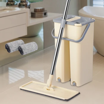 Nidouillet Free-Hand Washing Flat Mop with Bucket Lazy 360 Rotating Magic Mop Ultrafine Fiber Cleaning Cloth Cleaning Tool AB179
Nidouillet Free-Hand Washing Flat Mop with Bucket Lazy 360 Rotating Magic Mop Ultrafine Fiber Cleaning Cloth Cleaning Tool AB179
