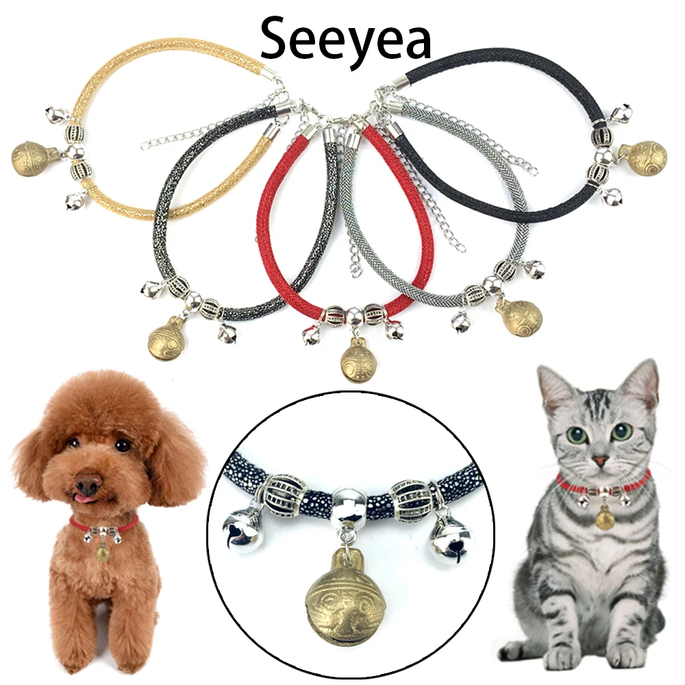 Cat Collar With Bell Pet Dog Collar Necklace Cat Products Kitten Dog Collar Adjustable Cats Neck With Copper Bell Pet Products
Cat Collar With Bell Pet Dog Collar Necklace Cat Products Kitten Dog Collar Adjustable Cats Neck With Copper Bell Pet Products