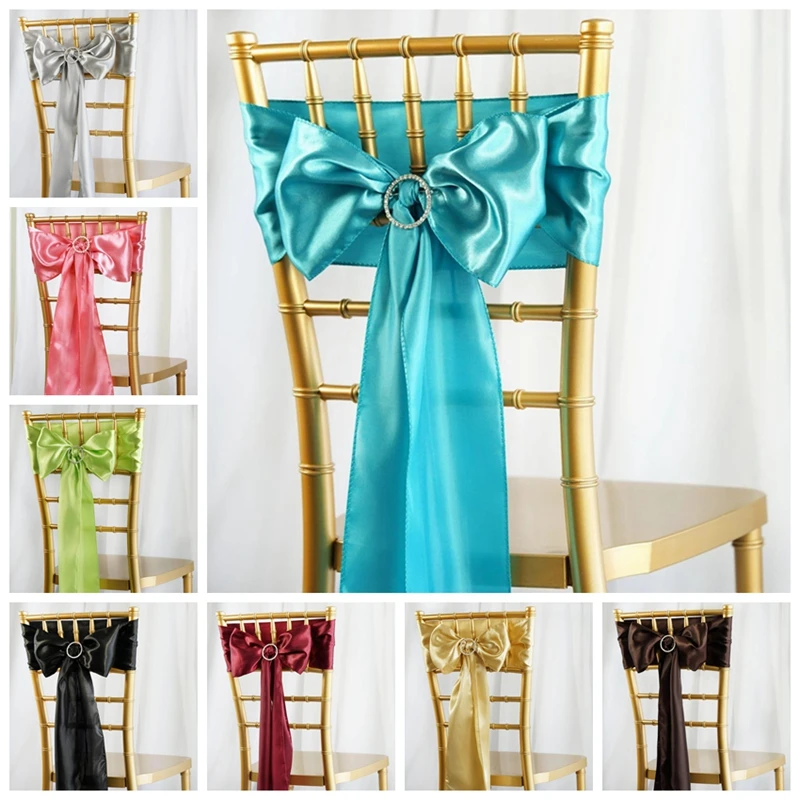 25pcs Sale Satin Bow Tie Chair Sash Band For Hotel Banquet Wedding Party Decoration Red/Blue/Yellow Multi Color
25pcs Sale Satin Bow Tie Chair Sash Band For Hotel Banquet Wedding Party Decoration Red/Blue/Yellow Multi Color