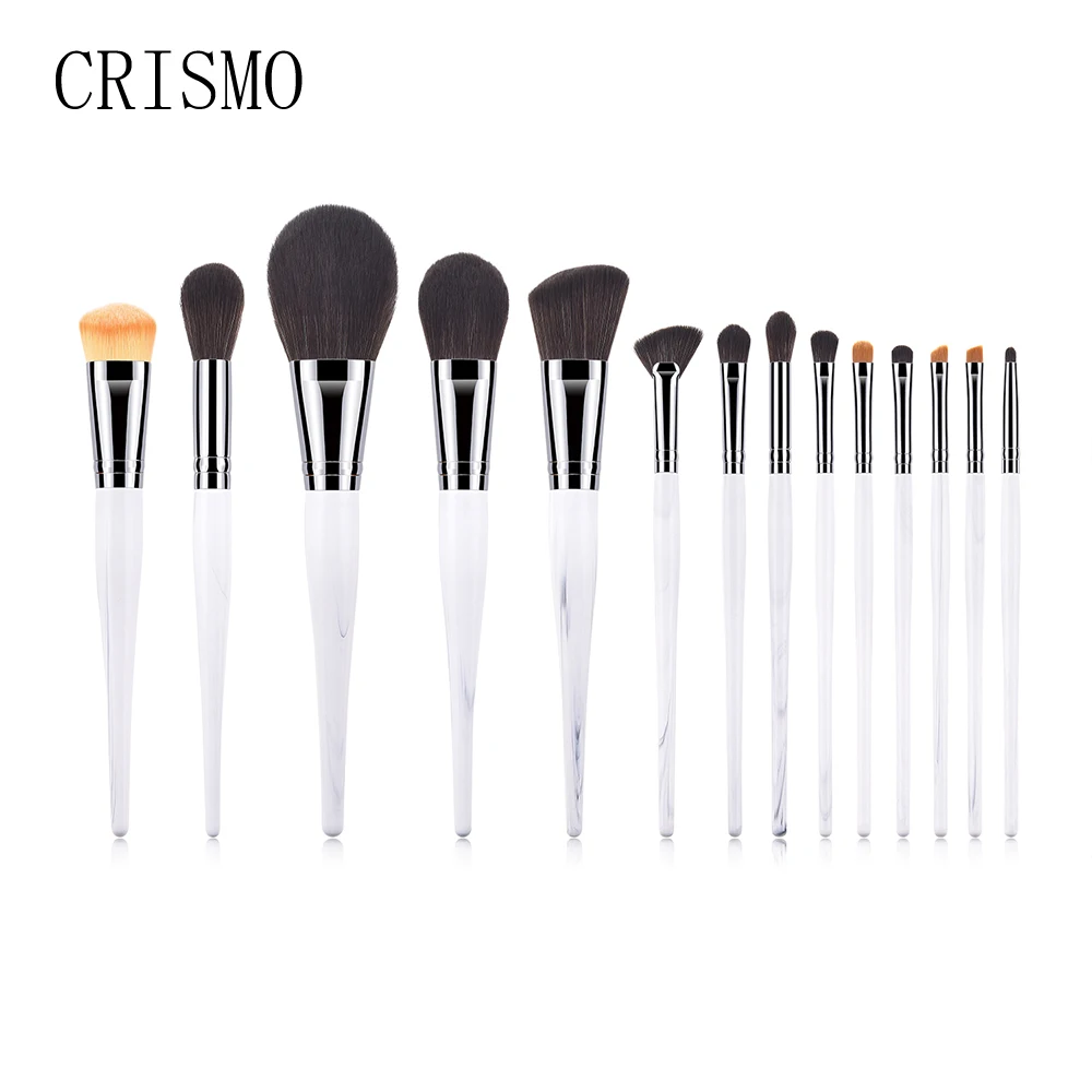 CRISMO Makeup Brushes 14pcs Make Up Kit Tools New Black Synthetic Hair Foundation Concealer Professional Makeup Brush Set
CRISMO Makeup Brushes 14pcs Make Up Kit Tools New Black Synthetic Hair Foundation Concealer Professional Makeup Brush Set