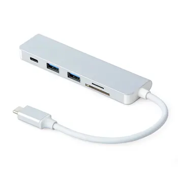 USB 3.0 Hub for Macbook Pro Type C Hubs 5 in 1 Multi-Port Adapter USB-C Charging Port for MacBook 12 Thunderbolt USB-C Hub
USB 3.0 Hub for Macbook Pro Type C Hubs 5 in 1 Multi-Port Adapter USB-C Charging Port for MacBook 12 Thunderbolt USB-C Hub