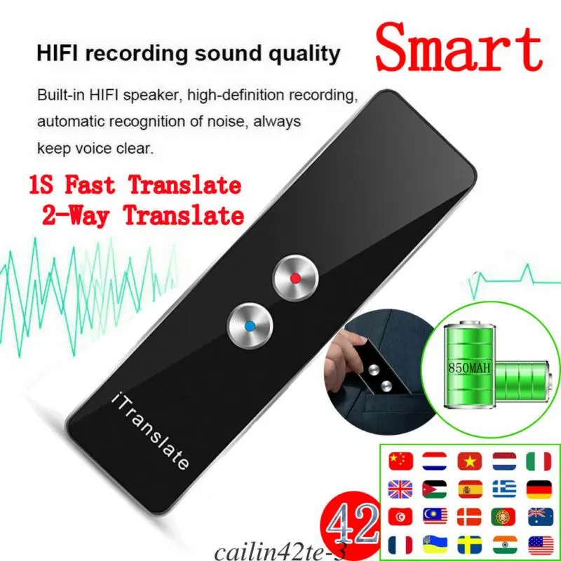 Newest T8+ Smart Instant Translator Two Way Real Time Voice 42 Languages Translation For Travelling Business Language Study
Newest T8+ Smart Instant Translator Two Way Real Time Voice 42 Languages Translation For Travelling Business Language Study