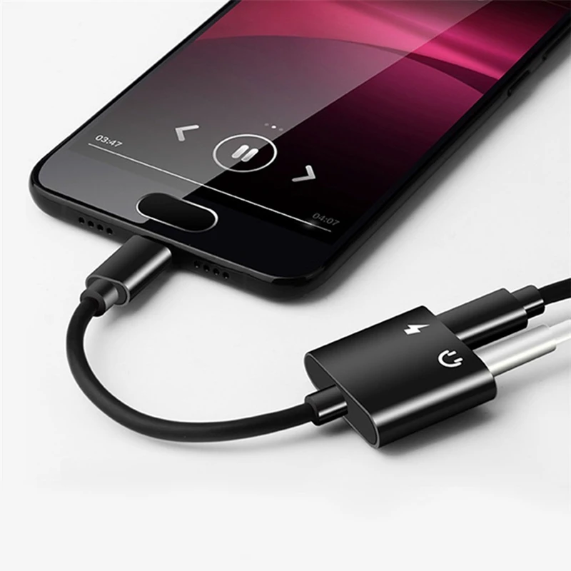 2 in1 Type-C to 3.5mm Headphone Jack Adaptor/Connector Charger, Earphone Aux o & Charge Adaptor black
2 in1 Type-C to 3.5mm Headphone Jack Adaptor/Connector Charger, Earphone Aux o & Charge Adaptor black