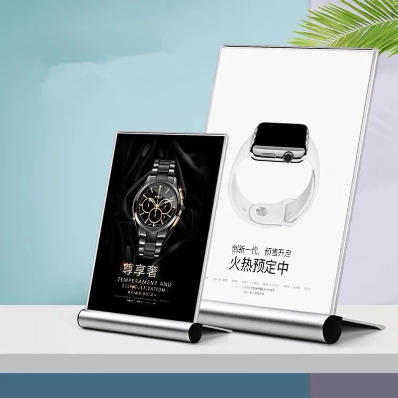 A4 L Shape Aluminum Base Acrylic Price Label Holder Desk Display Stand Menu Holder Paper Card Poster Display Frame
A4 L Shape Aluminum Base Acrylic Price Label Holder Desk Display Stand Menu Holder Paper Card Poster Display Frame