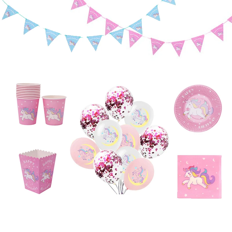 1Set Unicorn Party Disposable Tableware Paper Napkin/Plate/Cup For Gender Reveal Baby Shower Birthday Party Decoration Supplies
1Set Unicorn Party Disposable Tableware Paper Napkin/Plate/Cup For Gender Reveal Baby Shower Birthday Party Decoration Supplies