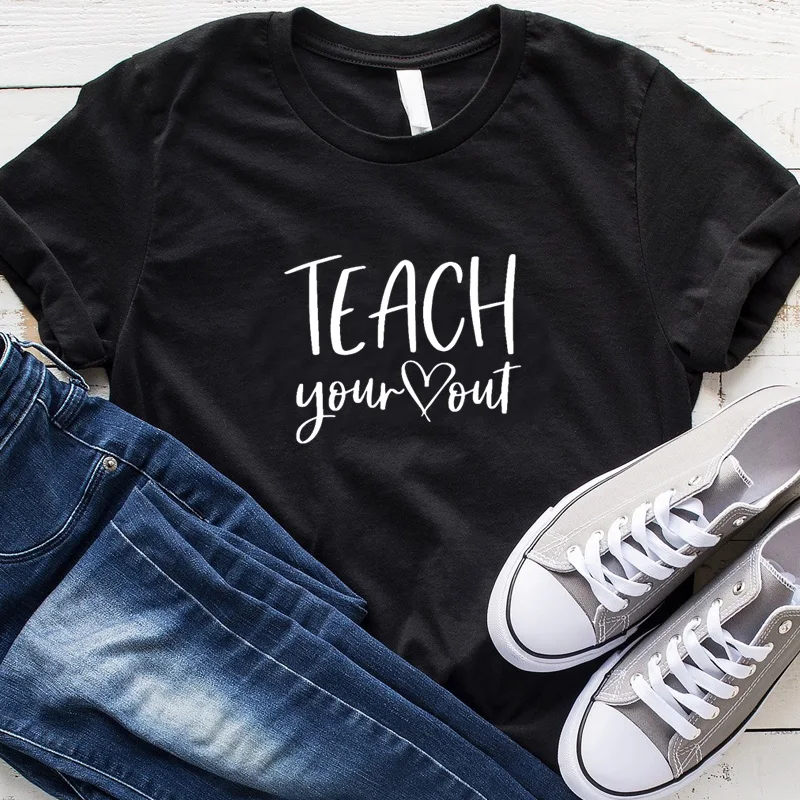 Print Casual Cotton Short Tee Regular Womens Sleeve Tops Drop Shipping Teach Your Out Tshirts Summer Woman T-shirt
Print Casual Cotton Short Tee Regular Womens Sleeve Tops Drop Shipping Teach Your Out Tshirts Summer Woman T-shirt
