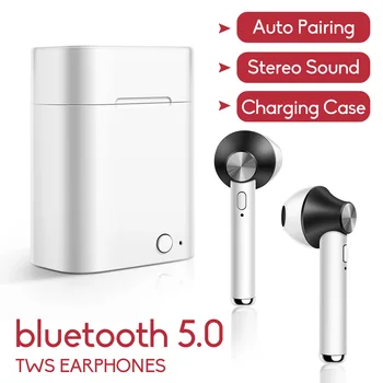 TWS bluetooth 5.0 Earphone Mini True Wireless Stereo Sports Earbuds With Charging Case For iOS Android Smartphone
TWS bluetooth 5.0 Earphone Mini True Wireless Stereo Sports Earbuds With Charging Case For iOS Android Smartphone