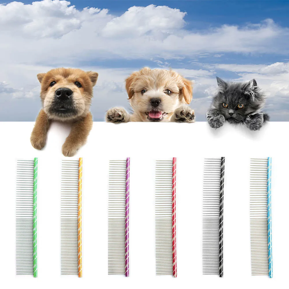 Pet Dog Comb Bright Multi-Colored Stripe Grooming Comb For Shaggy Cat Dogs Barber Grooming Tool Pet Cleaning Supplies
Pet Dog Comb Bright Multi-Colored Stripe Grooming Comb For Shaggy Cat Dogs Barber Grooming Tool Pet Cleaning Supplies