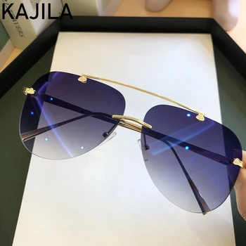 Vintage Rimless Sunglasses Men 2020 Luxury Brand Oval Sun Glasses For Women Alloy Frame Aviation Pilot Eyewear Gafas De Sol
Vintage Rimless Sunglasses Men 2020 Luxury Brand Oval Sun Glasses For Women Alloy Frame Aviation Pilot Eyewear Gafas De Sol