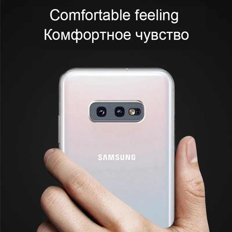 Прозрачный мягкий силиконовый чехол для Samsung S20 Ultra S10 Lite S9 S8 Plus S7 S6 Edge S5 S4 S3 Mini Note 4 5 8