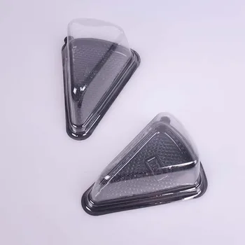 10PCS Triangle Cake Box Plastic Sandwich Packaging Cake Boxes Plastic Cake Packing Box Gift Bakery Cake Packaging (Black)
10PCS Triangle Cake Box Plastic Sandwich Packaging Cake Boxes Plastic Cake Packing Box Gift Bakery Cake Packaging (Black)