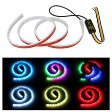 1pc Car Led Light Rear Trunk Tail Light Strip Auto Turn Signal Lamp Accesories Additional Brake Follow RGB Lighting Modes
1pc Car Led Light Rear Trunk Tail Light Strip Auto Turn Signal Lamp Accesories Additional Brake Follow RGB Lighting Modes